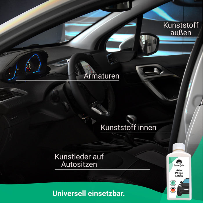 Auto Pflege Lotion 250 ml, Cockpitpflege für Kunststoff & Vinyl, mit Bienenwachs